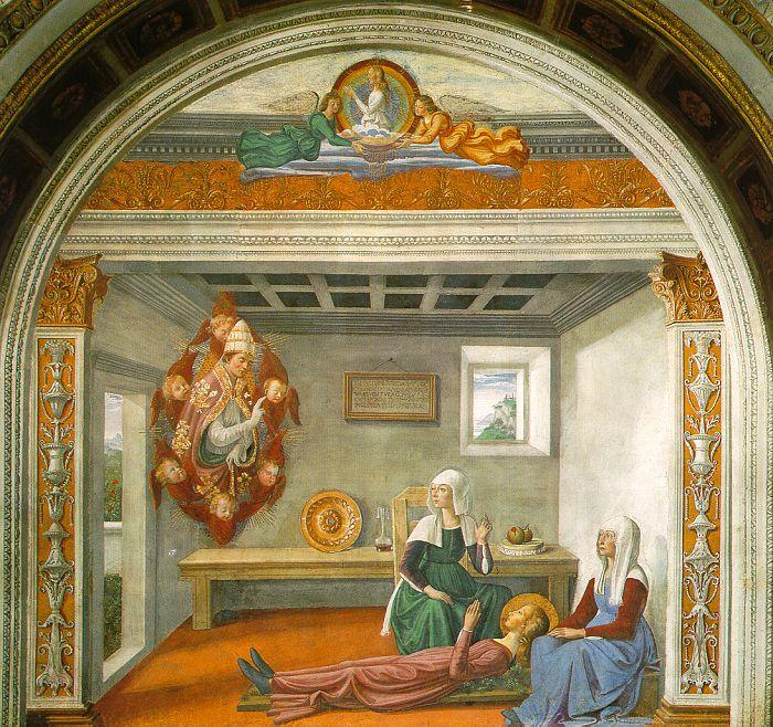 Domenico Ghirlandaio Announcement of Death to Saint Fina Germany oil painting art